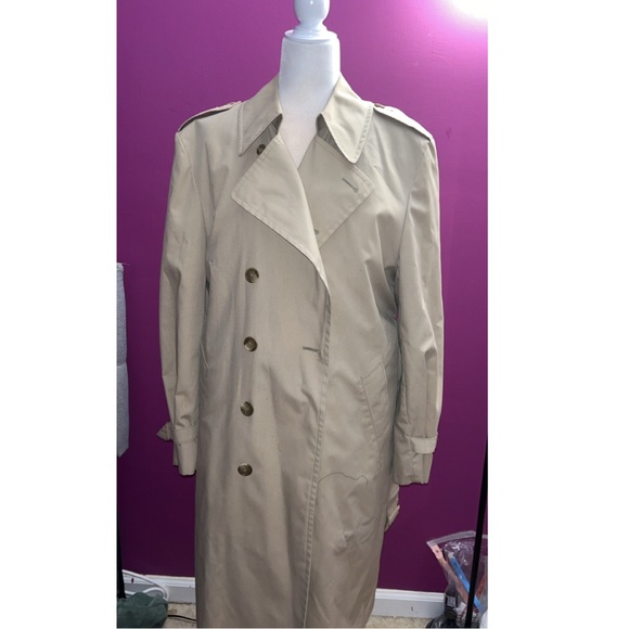 London Fog Beige Trench Coat - Picture 3 of 5